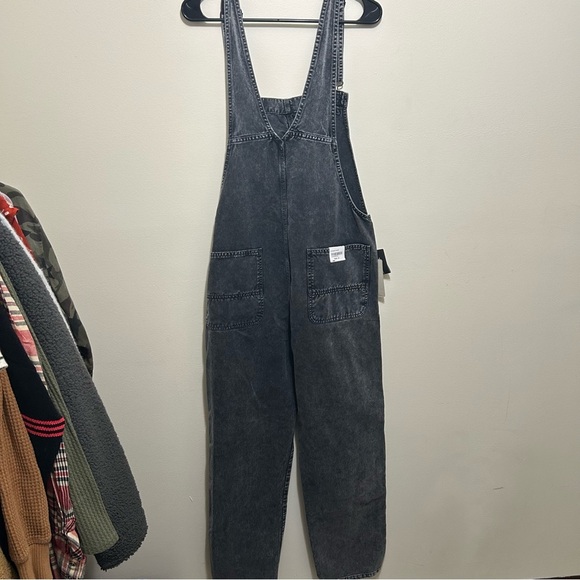 Carhartt Work in Progress Grey Denim Sonora Overalls NWT - Picture 8 of 9